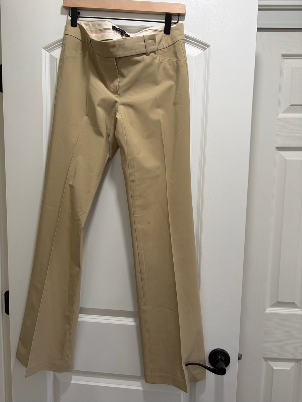 Vintage Y2K Theory Khaki Tan Stretch Trousers Dress Pants - Size 4